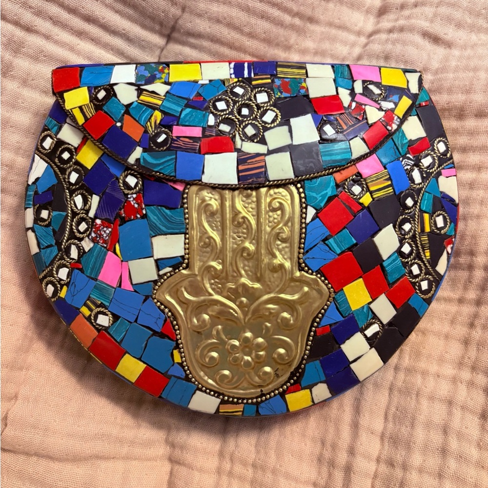 RAMLA Rainbow Mosaic Bag - NEW - Picture 2 of 7